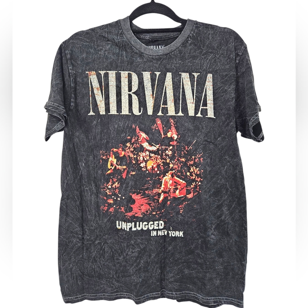 NWOT Nirvana New York Unplugged Short Sleeve Unisex Tee Size M - Picture 1 of 5